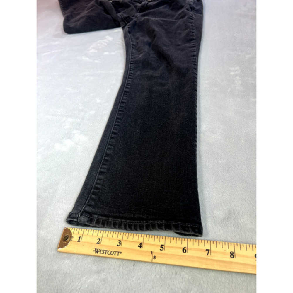 Gap Jeans Womens 10 P Faded Black Denim Classic Straight Mid Rise Stretch - Picture 13 of 14